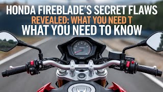 Honda Fireblade’s Secret Flaws Revealed What You Need to Know [upl. by Saddler844]