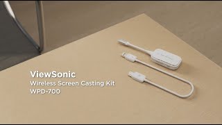 ViewSonic WPD700  ViewShare Wireless Screen Casting Kit  Accessories [upl. by Mcneely]