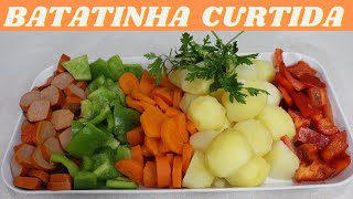 BATATINHA CURTIDA  VC VAI QUERER COMER TUDO DE TÃO DELICIOSA [upl. by Arvonio]