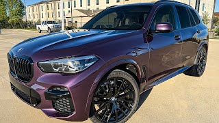 2022 BMW X5 sDrive 40i in Daytona Violet Walkaround Review  Exhaust Sound amp Launch [upl. by Wesle]