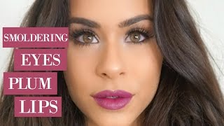 Smoldering Eyes  Plum Lips Makeup Tutorial [upl. by Olotrab]