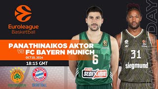 Panathinaikos AKTOR Athens vs FC Bayern Munich I Euroleague Live Score Updates [upl. by Lytsirhc191]