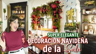 DECORACIÓN de la SALA en NAVIDAD🎄Las Mejores IDEAS PARA DECORAR Elegante en NAVIDAD Christmas DECOR [upl. by Byrle]