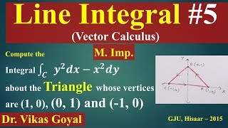 Line Integral 5 in Hindi MImp  Vector Calculus  Engineering Mathematics [upl. by Diahann]