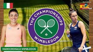 TENNIS FEMMINILE WIMBLEDON 2024 PRIMO TURNO PAOLINISORRIBES TOMO [upl. by Dnalwor]