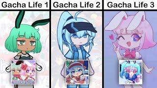 Gacha Life 1 VS Gacha Life 2 VS Gacha Life 3 😳✋ [upl. by Yeslaehc259]