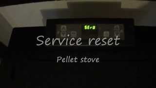 Service reset pellet stove [upl. by Nommad867]