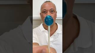 👂 ASMR CHARMS MINI LOLLIPOP CANDY BLUE RAZZ BERRY FLAVOR AND EATING SOUNDS 👂asmr shorts [upl. by Annaehs]