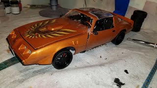 MPC 1979 Pontiac firebird 116th scale model car build 1st update [upl. by Linette850]