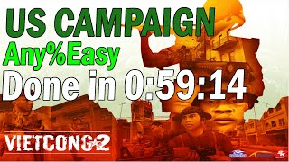 Vietcong 2  Speedrun  Any�sy US Campaign  05914 WR [upl. by Eduj]