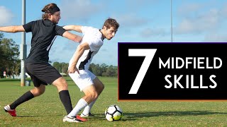 7 GREAT SKILLS for MIDFIELDERS [upl. by Ardnuasal]