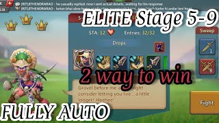 Lords Mobile Elite 59  STAGE 59 2 Way To Win Fully Auto 4K 60fps [upl. by Osugi]