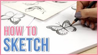 How to Sketch  Sketching Tips for Beginners  Art Journal Thursday Ep 21 [upl. by Ahsinar]