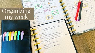 Organizing My Week in My Planner planwithme organizeyourweek [upl. by Kcub]