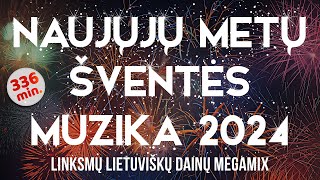 Naujųjų Metų Šventės Muzika • 2024 • Lietuviškos Naujametės Dainos • Rinkinys [upl. by Washburn]