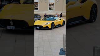 Millionnaire in Casino MonteCarlo with beautiful Maserati MC20 supercarsmonacorichluxuryshorts [upl. by Nada424]