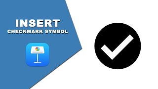 How to insert checkmark symbol in Apple Keynote [upl. by Papst799]