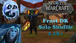 Frost Death Knight  Solo shuffle arena  WoW Dragonflight S4  Gameplay 2 [upl. by Kamilah]