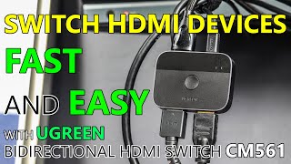 Unboxing and Review UGREEN 8K 60Hz HDMI SPLITTER SWITCH CM561 [upl. by Assiralc]