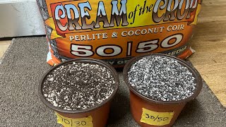 Coco perlite 7030 Vs 5050 coco perlite mix [upl. by Tillion982]