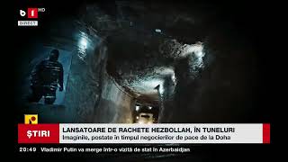 LANSATOARE DE RACHETE HEZBOLLAH ÎN TUNELURIȘtiri B1TV17 aug 2024 [upl. by Ahsekyw]