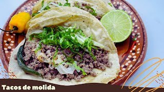 TACOS DE CARNE MOLIDA DE RES receta facil y rapida sabor autentico [upl. by Belloir]