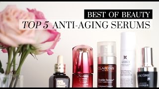 Top 5 Best AntiAging Serums  LookMazing [upl. by Wyndham691]