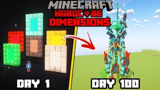 I Survived 100 Days On Ore Dimension Only World in Minecraft Hardcore [upl. by Nielsen]