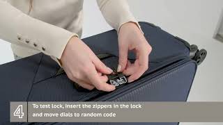 Samsonite  TSA lockinstructions Litebeam collection [upl. by Nirahs575]