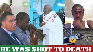 One Dead  Pastor Drop Down in front PM Andrew Holness After Preacher at Church funeral [upl. by Ylenats]