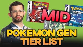 THE TOTALLY CORRECT POKEMON GAMES TIER LIST [upl. by Odnarb]