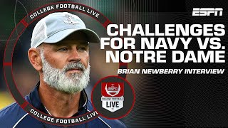 Brian Newberry reveals BIGGEST CHALLENGES ahead of matchup vs Notre Dame  College Football Live [upl. by Nigen700]