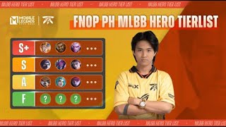 MLBB Hero Tier List  Kelra of Fnatic ONIC PH [upl. by Keller]