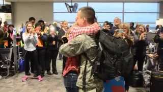 Surprise Christmas Air Force Proposal at the Airport [upl. by Enomed]