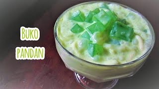 Buko Pandan Recipe Filipino Dessert Salad [upl. by Odlo]