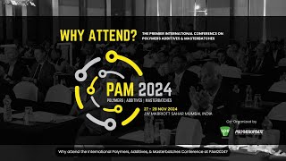 Why attend the International Polymers Additives amp Masterbatches Conference PAM2024 [upl. by Katherina402]