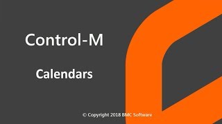 ControlM Calendars [upl. by Spoor875]