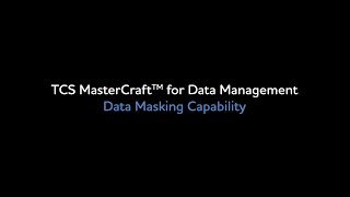 TCS MasterCraft™ for Data Managament Secure Your Sensitive Information with Ease [upl. by Gonta114]