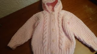 Sueter con gorro para bebé talla 18 meses parte 2 delanteros [upl. by Violette]