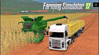 Cosecha de Maíz para Cerdos Chanchos Cuchis etc  DLC Platinum Expansion  Farming Simulator 17 [upl. by Ainalem272]