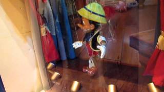 Disneyland Penny Arcade Dancing Pinocchio Game 2011 Main Street USA [upl. by Whiney]