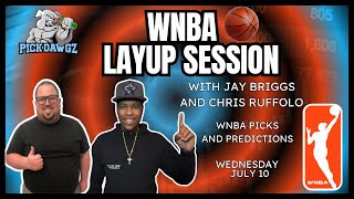 WNBA Picks amp Predictions Wednesday 71024  WNBA Layup Session [upl. by Anaehr]