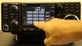 Icom HF50MHzアマチュア無線用トランシーバー「IC7300」 紹介動画 「タッチ操作で周波数を入力」 [upl. by Sherar]