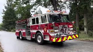 Lionville Fire Company Engine 472 Responding to Residential Fire [upl. by Sylera]