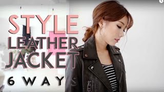 Style Leather Jacket 6 Ways  MONGABONG [upl. by Nylirehs]