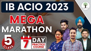 Mega Marathon  7 DAYS Practice Course  Class 5  IB ACIO 2023  Success Tree [upl. by Hannibal]