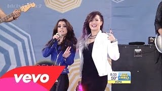 Demi Lovato  Really Dont Care ft Cher Lloyd Live at GMA 6614 [upl. by Enorej]