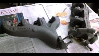 1969 Mustang Restoration how to restore Exhaust Manifolds Part 24 in the series [upl. by Loar]