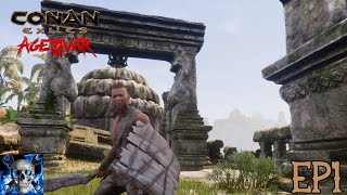 New Adventure  Conan Exiles  Savage Wilds EP1 [upl. by Ayhtak410]