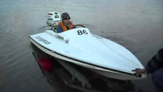 new raceboat test runwmv [upl. by Akirat62]